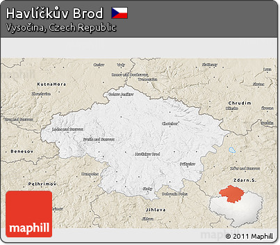 Classic Style 3D Map of Havlíčkův Brod