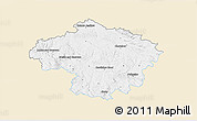 Classic Style 3D Map of Havlíčkův Brod, single color outside