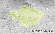 Physical 3D Map of Havlíčkův Brod, desaturated