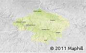 Physical 3D Map of Havlíčkův Brod, lighten, desaturated