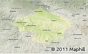 Physical 3D Map of Havlíčkův Brod, semi-desaturated