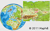 Physical Location Map of Havlíčkův Brod, highlighted parent region