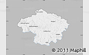 Gray Map of Havlíčkův Brod, single color outside