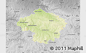 Physical Map of Havlíčkův Brod, desaturated
