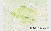 Physical Map of Havlíčkův Brod, lighten