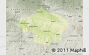 Physical Map of Havlíčkův Brod, semi-desaturated