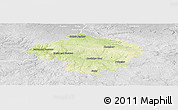 Physical Panoramic Map of Havlíčkův Brod, lighten, desaturated
