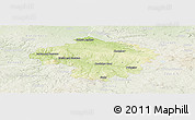 Physical Panoramic Map of Havlíčkův Brod, lighten