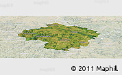 Satellite Panoramic Map of Havlíčkův Brod, lighten