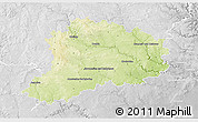 Physical 3D Map of Třebíč, lighten, desaturated