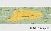 Savanna Style Panoramic Map of Třebíč