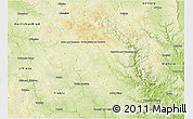 Physical 3D Map of Žďár n.S.