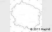 Blank Simple Map of Žďár n.S., cropped outside, no labels