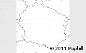 Blank Simple Map of Žďár n.S., no labels