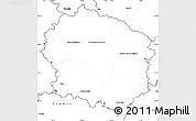 Blank Simple Map of Žďár n.S.