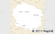 Classic Style Simple Map of Žďár n.S.