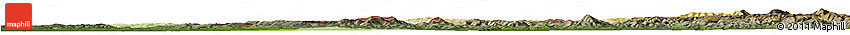 Physical Horizon Map of Zlínský Kraj, darken