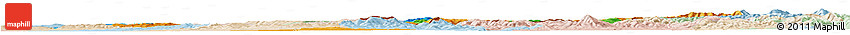 Political Horizon Map of Zlínský Kraj, lighten