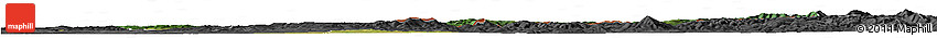 Satellite Horizon Map of Zlínský Kraj, darken, desaturated