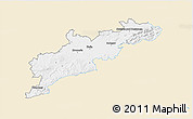 Classic Style 3D Map of Kroměříž, single color outside