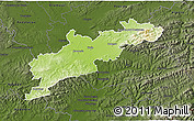 Physical 3D Map of Kroměříž, darken