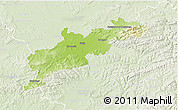 Physical 3D Map of Kroměříž, lighten