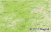 Physical 3D Map of Kroměříž