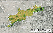 Satellite 3D Map of Kroměříž, lighten, semi-desaturated