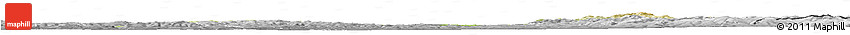 Physical Horizon Map of Kroměříž, desaturated