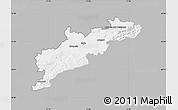Gray Map of Kroměříž, single color outside