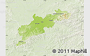 Physical Map of Kroměříž, lighten