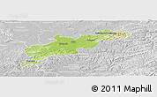 Physical Panoramic Map of Kroměříž, lighten, desaturated