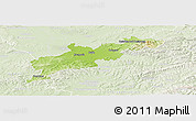 Physical Panoramic Map of Kroměříž, lighten