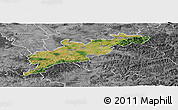 Satellite Panoramic Map of Kroměříž, desaturated