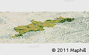 Satellite Panoramic Map of Kroměříž, lighten
