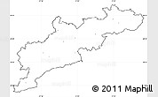 Blank Simple Map of Kroměříž, cropped outside, no labels