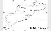 Blank Simple Map of Kroměříž, cropped outside