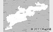 Gray Simple Map of Kroměříž