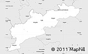 Silver Style Simple Map of Kroměříž