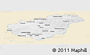 Classic Style Panoramic Map of Zlínský kraj, single color outside