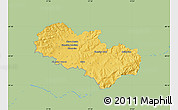 Savanna Style Map of Uherské Hradiště, single color outside
