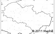 Blank Simple Map of Uherské Hradiště, no labels