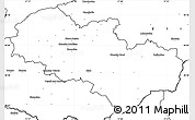 Blank Simple Map of Uherské Hradiště