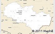 Classic Style Simple Map of Uherské Hradiště