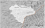 Gray 3D Map of Vsetín