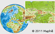 Physical Location Map of Vsetín