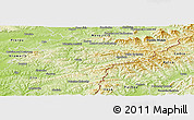 Physical Panoramic Map of Vsetín