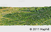 Satellite Panoramic Map of Vsetín