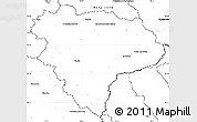 Blank Simple Map of Vsetín