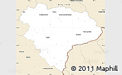 Classic Style Simple Map of Vsetín